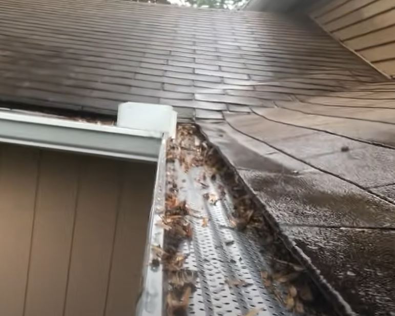 Gutter guards and covers installed